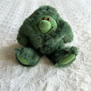 Vintage Muzzy Plush Stuffed Animal 11” Green Monster BBC Language Learning 90s